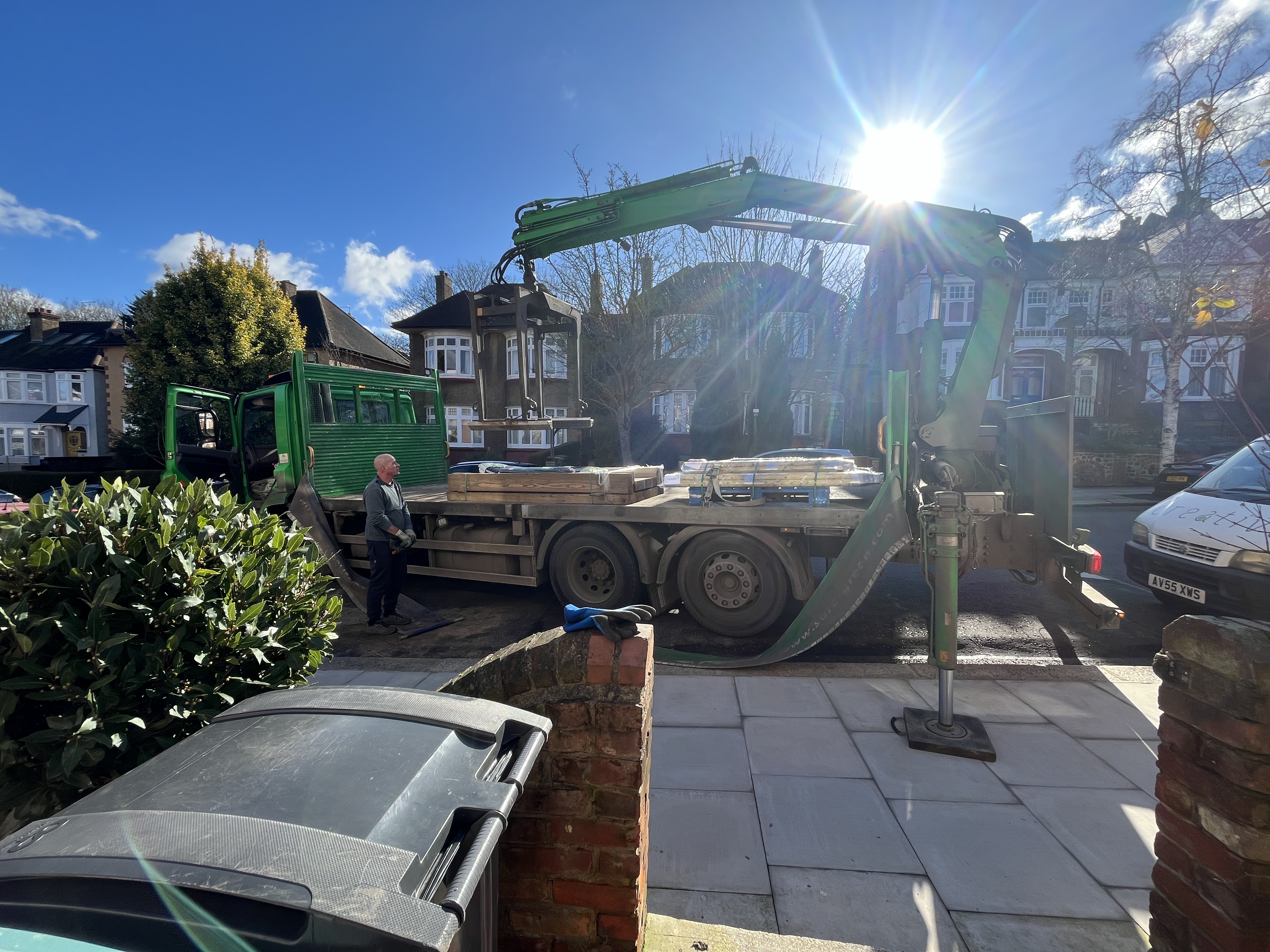 Just a little delivery of wood...